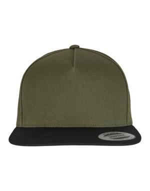 5-panelová šiltovka Snapback Classic Bar, 570 Olive/Black