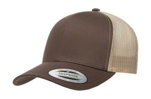Dvojfarebná 6-panelová šiltovka  Retro Trucker, 757 Brown/Khaki