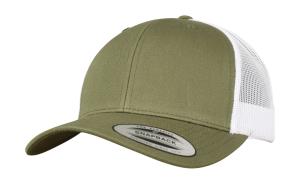 Dvojfarebná 6-panelová šiltovka  Retro Trucker, 762 Buck/White
