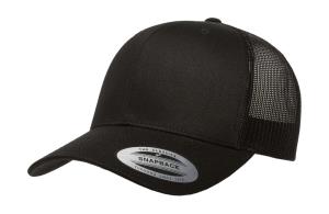 6-panelová šiltovka Retro Trucker, 101 Black