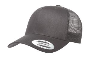 6-panelová šiltovka Retro Trucker, 128 Dark Grey