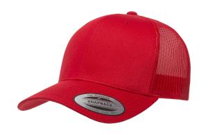 6-panelová šiltovka Retro Trucker, 400 Red