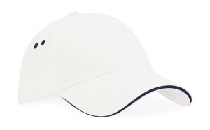 5-panelová šiltovka z bavlny Ultimate, 053 White/French Navy