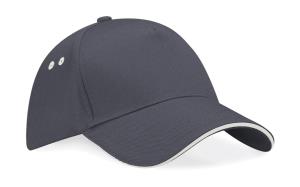 Šiltovka Ultimate 5 Panel so šiltom  Sandwich, 169 Graphite Grey/Oyster Grey