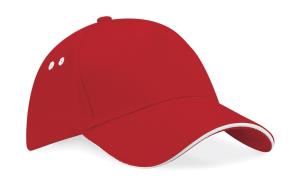 5-panelová šiltovka z bavlny Ultimate, 455 Classic Red/White