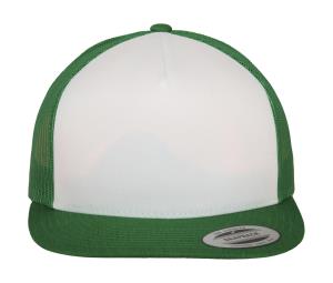 5 panelová šiltovka s rovným šiltom Rec, 580 Kelly/White/Kelly