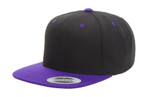 6 - panelová šiltovka s rovným šiltom Com, 153 Black/Purple