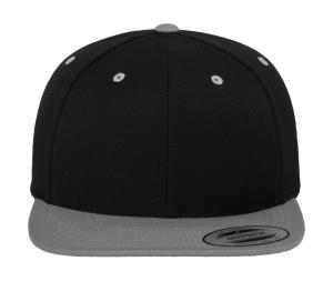 6 - panelová šiltovka s rovným šiltom Com, 158 Black/Silver
