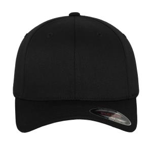 6 panelová šiltovka so zahnutým šiltom Wooly, 152 Black/Black