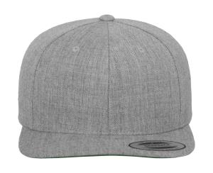 6 panelová šiltovka s rovným šiltom Classic, 123 Heather