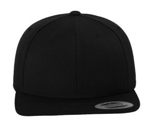 6 panelová šiltovka s rovným šiltom Classic, 151 Black/Black