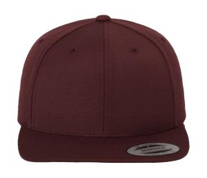 6 - panelová šiltovka s rovným šiltom Classic, 445 Maroon