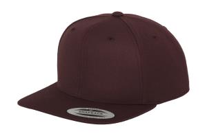 6 panelová šiltovka s rovným šiltom Classic, 454 Maroon/Maroon