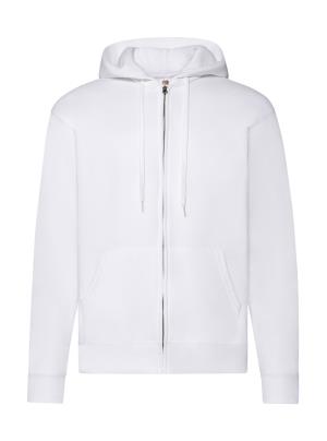 Pánska mikina s kapucňou a zipsom Classic, 000 White