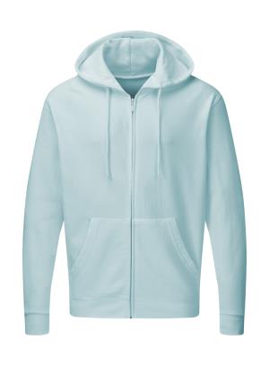Pánska mikina s kapucňou a zipsom Breve, 308 Angel Blue