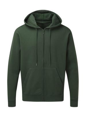 Pánska mikina s kapucňou a zipsom Breve, 540 Bottle Green