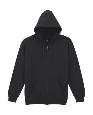 Pánska mikina s kapucňou a zipsom Heavy Blend, 101 Black