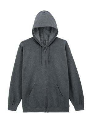 Pánska mikina s kapucňou a zipsom Heavy Blend, 126 Dark Heather