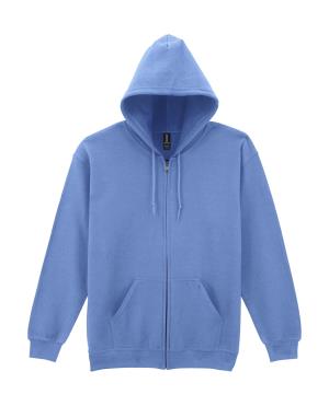 Pánska mikina s kapucňou a zipsom Heavy Blend, 322 Carolina Blue