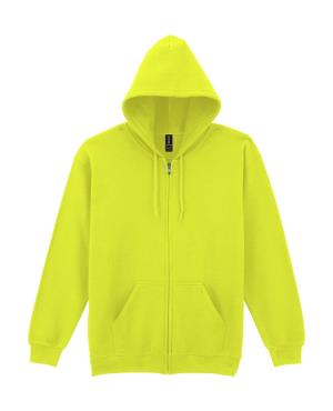 Pánska mikina s kapucňou a zipsom Heavy Blend, 511 Safety Green