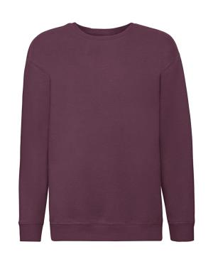 Detská mikina bez kapucne Loom, 448 Burgundy