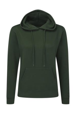 Dámska mikina s kapucňou CUPA, 540 Bottle Green