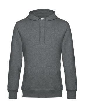 Unisex mikina s kapucňou KING, 121 Heather Mid Grey