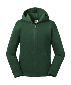 Detská mikina s kapucňou a zipsom Authentic, 540 Bottle Green