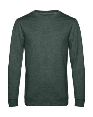 Unisex mikina bez kapucne Set In French, 509 Heather Dark Green