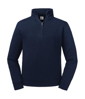 Pánska mikina bez kapucne 1/4 zip Authentic, 201 French Navy