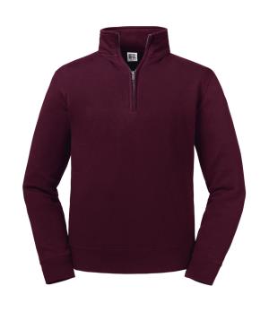 Pánska mikina bez kapucne 1/4 zip Authentic, 448 Burgundy