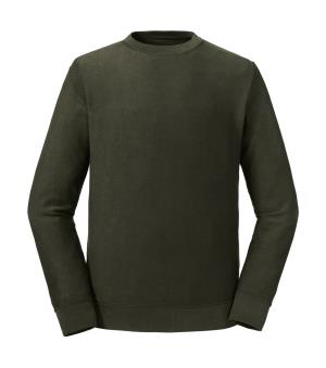 Unisex mikina bez kapucne Revers Pure Organic, 534 Dark Olive