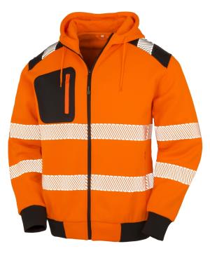 Pracovná unisex mikina s kapucňou Robust, 405 Fluorescent Orange