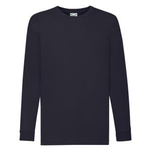 Detské tričko s dlhými rukávmi  Valueweight , 202 Deep Navy