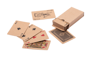 Hracie karty z recyklovaného papiera Trebol (2)