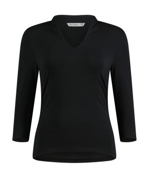 Top so stojatým golierom a 3/4 rukávmi, 101 Black