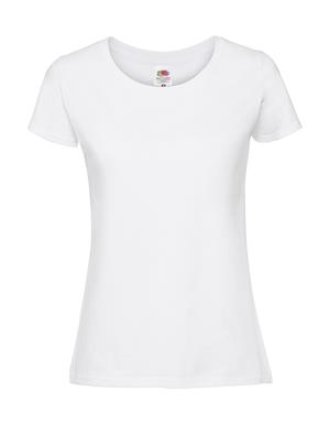Dámske tričko z prstencovej bavlny  Iconic 150, 000 White