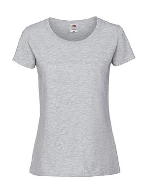 Dámske tričko z prstencovej bavlny  Iconic 150, 123 Heather Grey