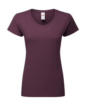 Dámske tričko z prstencovej bavlny  Iconic 150, 344 Dark Plum