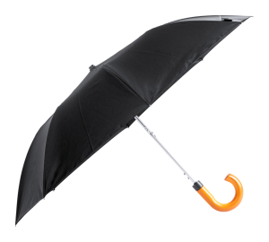 Automatický vetruodolný skladací dáždnik Branit, čierna