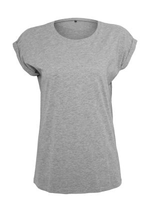 Dámske tričko s rozšírenými ramenami, 123 Heather Grey