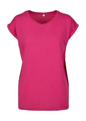 Dámske tričko s rozšírenými ramenami, 416 Hibiskus Pink