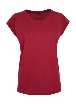 Dámske tričko s rozšírenými ramenami, 448 Burgundy