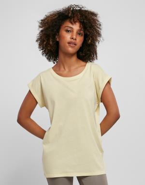 Dámske tričko s rozšírenými ramenami, 622| Soft Yellow