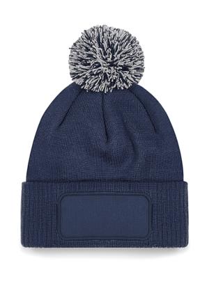Potlačiteľná čiapka s brmbolcom Snowstar, 267 French Navy/Light Grey