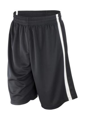 Basketbalové pánske rýchloschnúce šortky, 150 Black/White