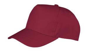 5 - panelová šiltovka so zahnutým šiltom Boston, 448 Burgundy