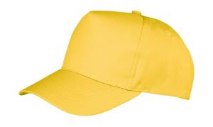 5 - panelová šiltovka so zahnutým šiltom Boston, 600 Yellow