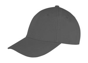 6-panelová šiltovka z bavlny Memphis, 130 Charcoal Grey