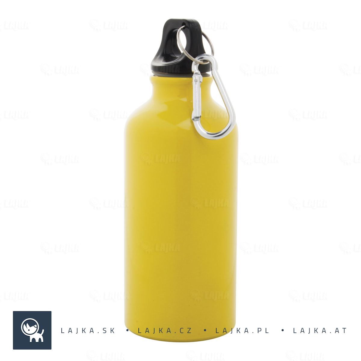 Športová fľaša na vodu 0,4l Mento, žltá (1)
